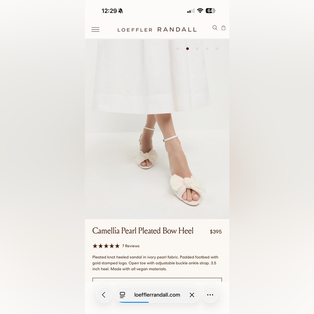 New Loeffler Randall Camellia Heels